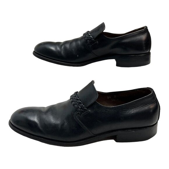 Allen Edmonds Mens 8.5D Ostendo Belfast Slip Ons‎ Black  Shoes Black Leather - Picture 7 of 11